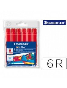 RETOLADOR COLOR JUMBO TRAÇ 3 MM -ESTUCHE DE 6 COLOR VERMELL STAEDTLER