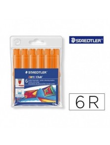 RETOLADOR COLOR JUMBO TRAÇ 3 MM -ESTUCHE DE 6 COLOR TARONJA STAEDTLER