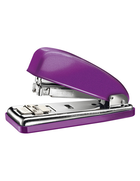 Grapadora petrus 226 classic wow violeta metalizado capacidad 30 hojas en blister