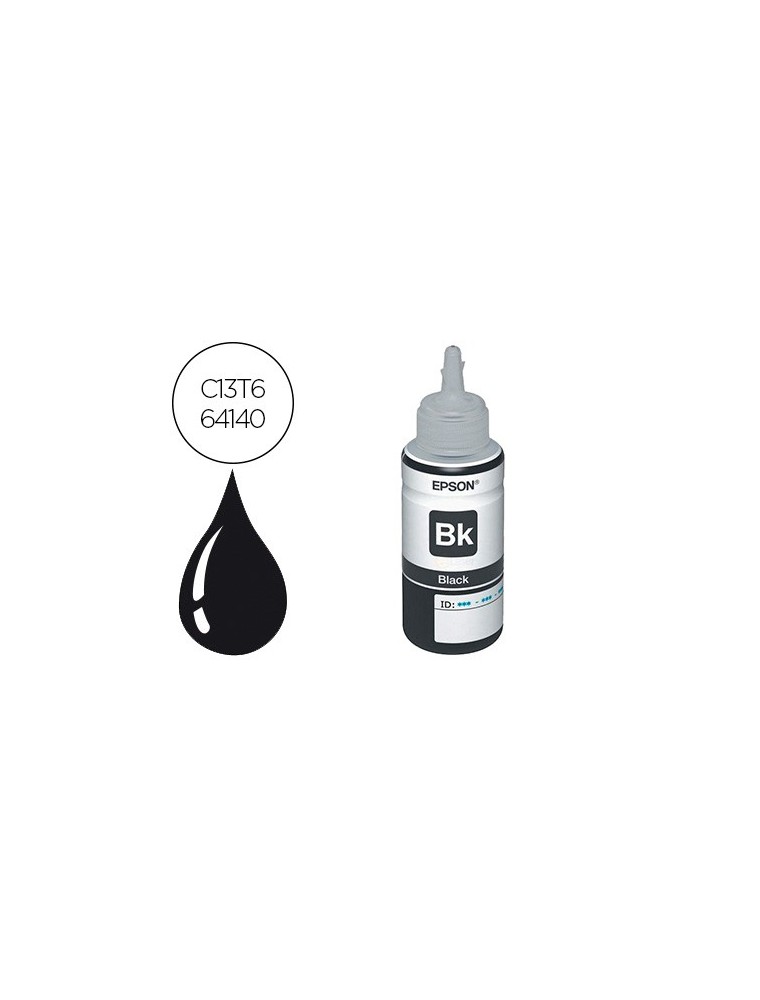 Tinta epson t6641 et25002550 14000l4755655754500 negro botella 70 ml 4.000 pag