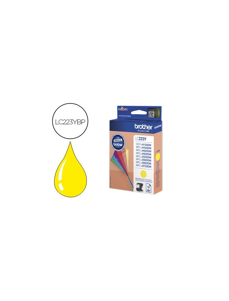 BROTHER CARTUCHO INYECCION TINTA AMARILLO 550 PÁGINAS MFCJ5620DW MFCJ5320DW MFCJ5720DW