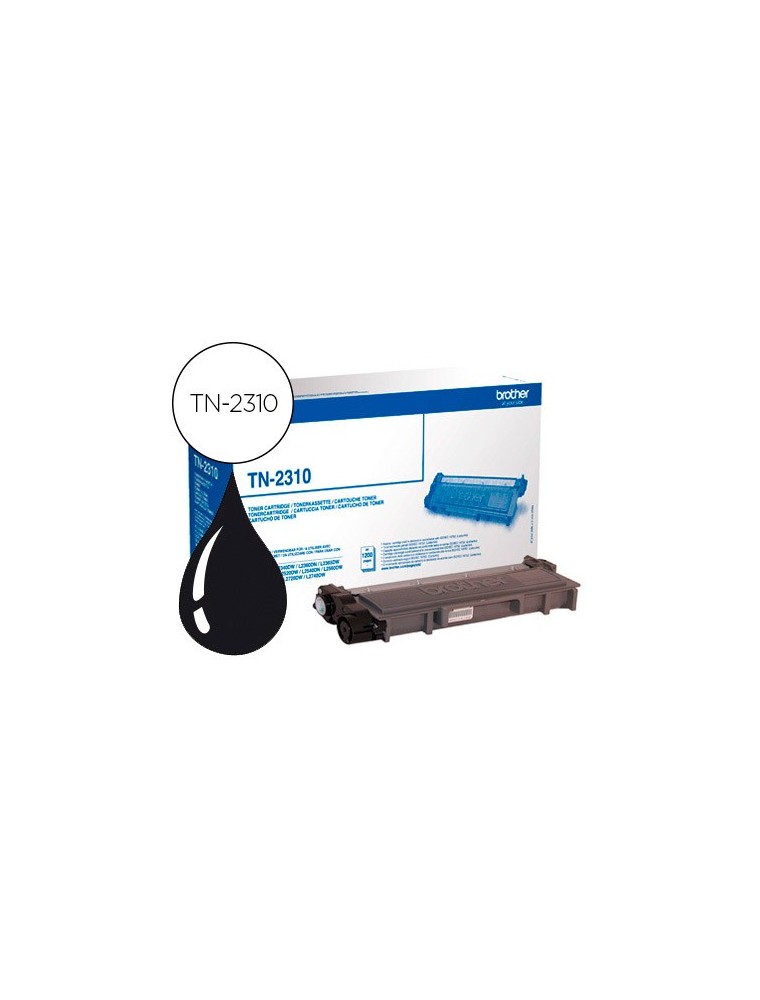 Toner brother tn-2310 dcp-l2500d  hl-l2300d  mfc-l2700dw  mfc-l2720dw negro 1200 pag