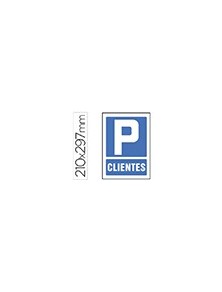 Pictograma syssa señal de parking clientes en pvc 210x297 mm