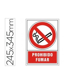 PROHIBIT FUMAR. 24,5 x 34,5 cm