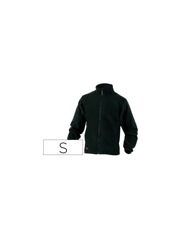 Chaqueta deltaplus polar con cremallera 2 bolsillos color negro talla s