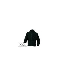 Chaqueta deltaplus polar con cremallera 2 bolsillos color negro talla xxl