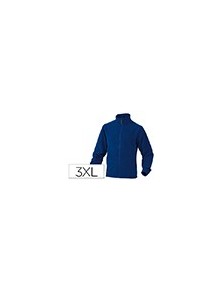 Chaqueta deltaplus polar con cremallera 2 bolsillos color azul talla 3xl