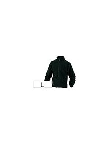 Chaqueta deltaplus polar con cremallera 2 bolsillos color negro talla l