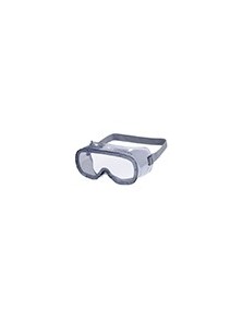 Gafas de proteccion deltaplus panoramicas montura flexible de pvc ventilacion directa talla ajustable color gris