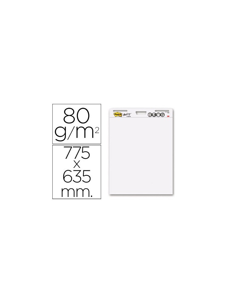 Bloc congreso post-it 775 x 635mm con 30 hojas 80 gr