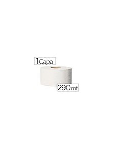 Papel higienico tork minijumbo 1 capa 290 mt para dispensador t2