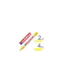 Rotulador edding punta fibra 750 amarillo punta redonda 2-4 mm