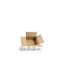 Caja para embalar q-connect fondo automatico medidas 425x300x200 mm espesor carton 3 mm