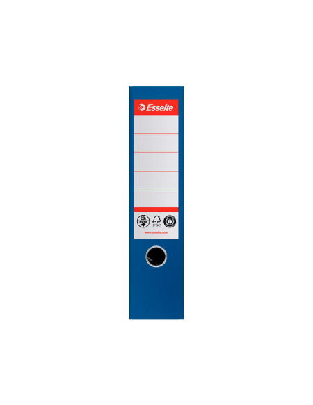 Archivador de palanca esselte n 1 co2 neutral din a4 carton forrado lomo 75 mm azul vivida