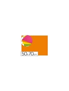 Goma eva liderpapel 50x70cm 60gm2 espesor 2mm fluor naranja