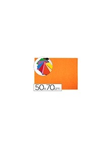 Goma eva liderpapel 50x70cm 60gm2 espesor 2mm textura toalla naranja