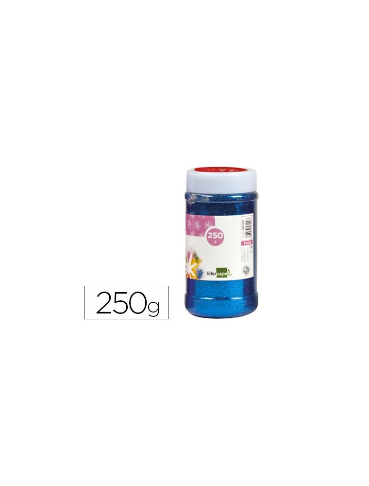 Purpurina liderpapel fantasia color azul metalizado bote de 250 gr