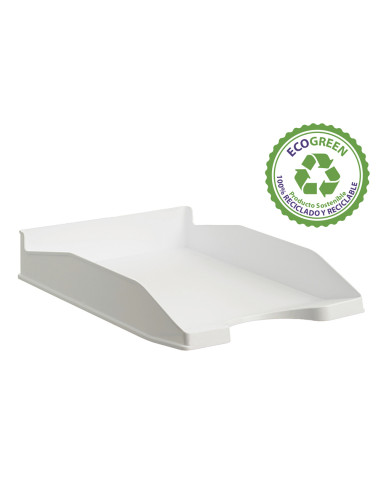 ARCHIVO 2000 BANDEJA ECOGREEN APILABLE 3 POSICIONES 345X255X60MM RECICLADO BLANCO PASTEL