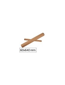 Tubo de carton q-connect portadocumentos tapa plastico 60x640 mm