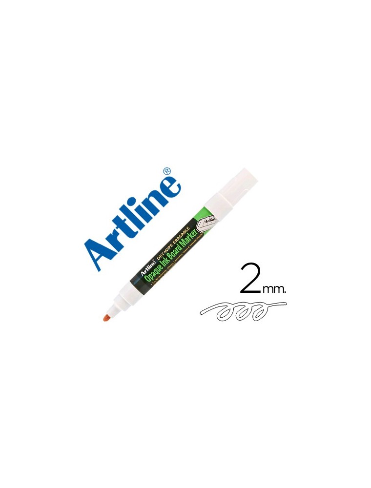 Rotulador artline pizarra epd-4 color blanco opaque ink board punta redonda 2 mm