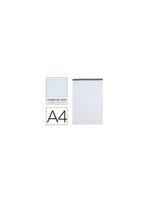 Bloc notas liderpapel cuadro 4 mm a4 80 hojas 60 gm2 perforado sin tapa