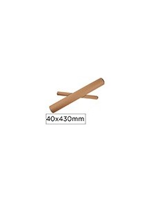 Tubo de carton q-connect portadocumentos tapa plastico 40x430 mm