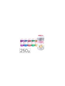 Purpurina liderpapel fantasia colores metalicos surtidos bote de 250 gr