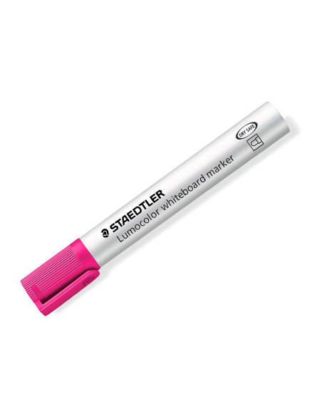 Rotulador staedtler lumocolor 351 para pizarra blanca punta redonda 2 mm recargable color rosa