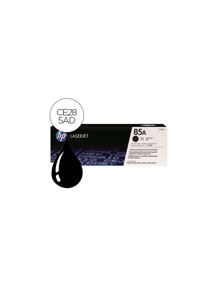 HEWLETT PACKARD HP TONER LASER NEGRO 85 A 1.600 PÁGINAS PACK 2 UNIDADES