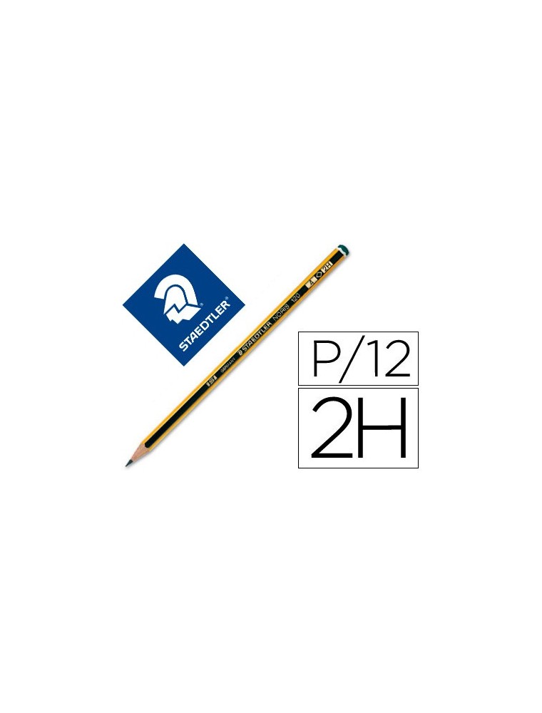 Lapices de grafito staedtler noris n.4 2h unidad