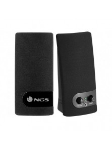 Altavoz ngs multimedia 2.0 rms 2w alimentacion usb con interruptor volumen color negro.