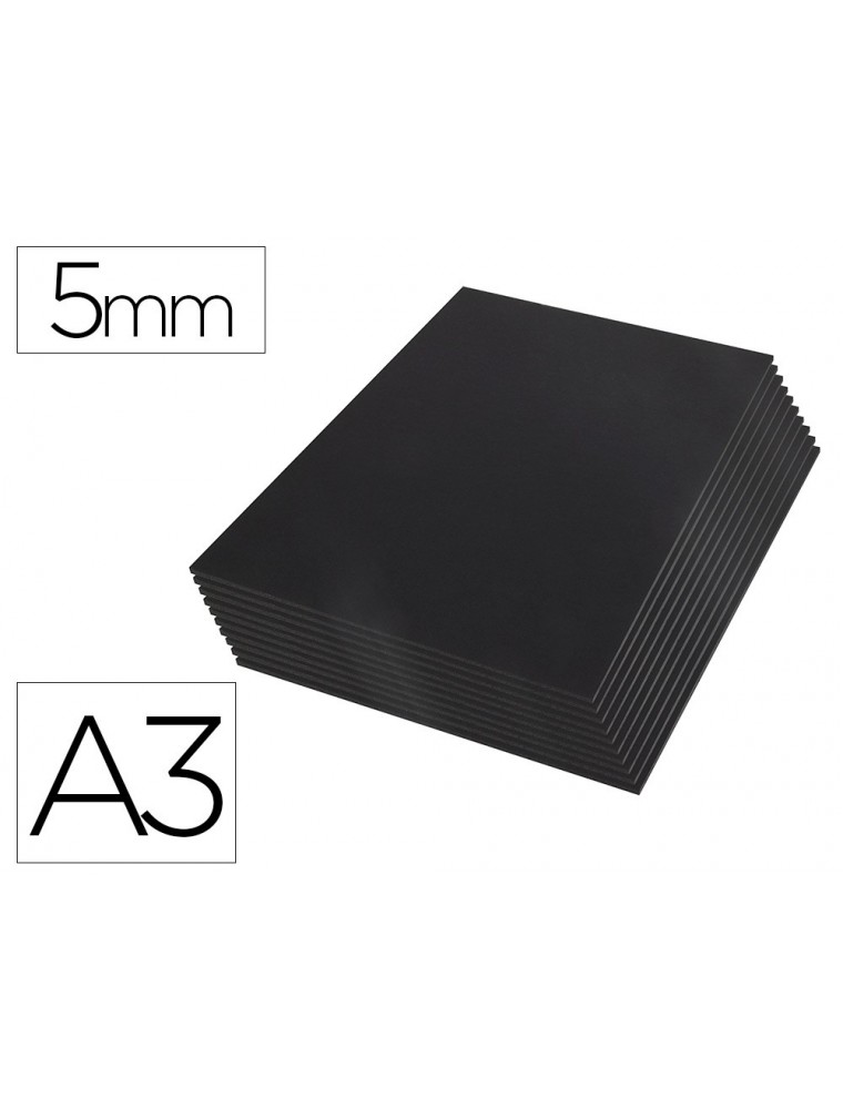 Carton pluma liderpapel negro doble cara din a3 espesor 5 mm