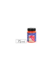 Pintura acrilica la pajarita f-02 naranja fluorescente 75ml