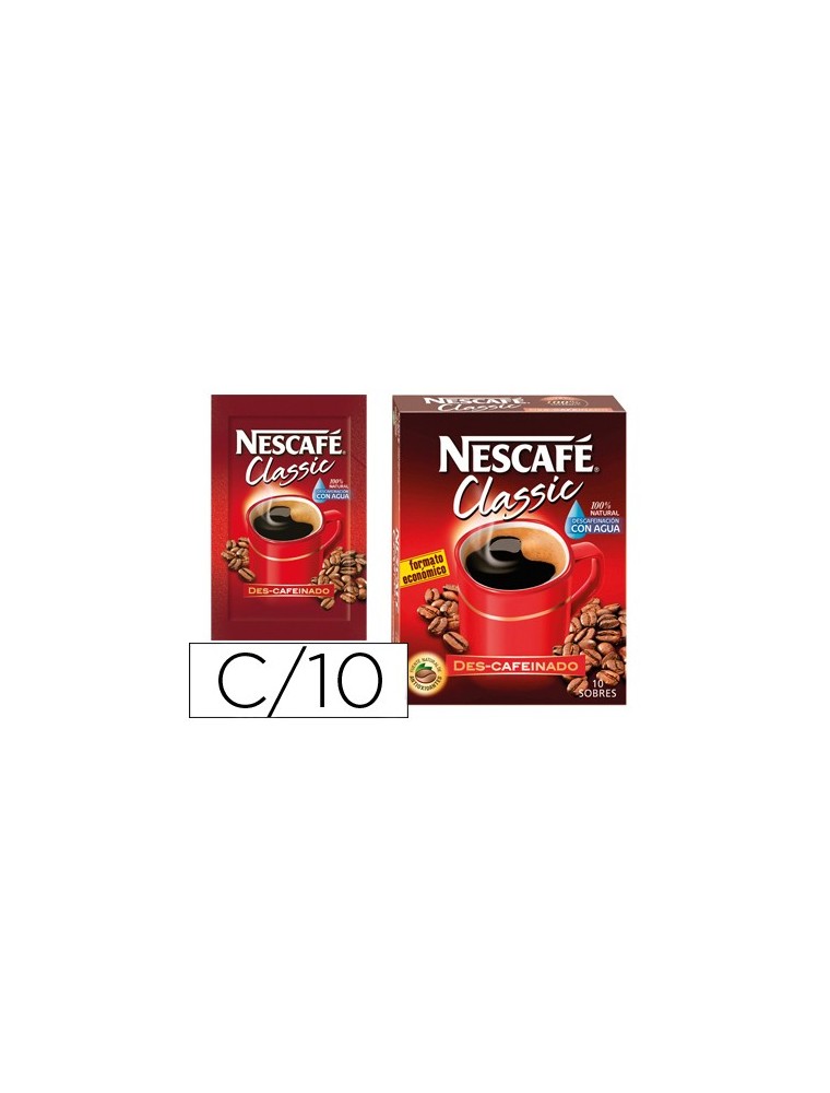 Cafe nescafe natural monodosis caja de 10 sobres