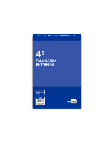 Talonario liderpapel entregas cuarto original y copia t226