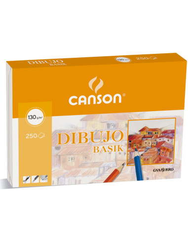 CANSON PAPEL GUARRO BASIK A3 LISO 130GR -250 HOJAS-