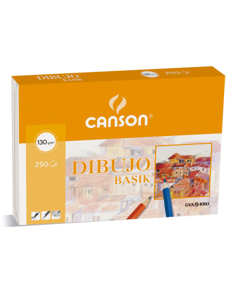 CANSON DIBUJO BASIK 250 HOJAS 130 GR. RECUADRO 32,5X46CM