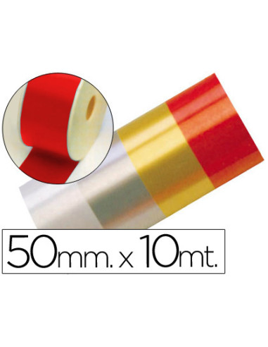 Cinta fantasia 10 mt x 50 mm rojo