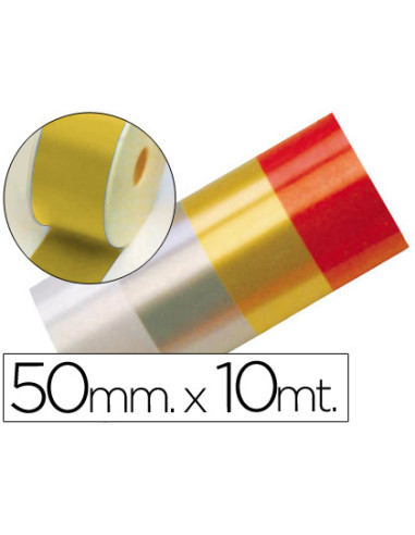 Cinta fantasia 10 mt x 50 mm oro