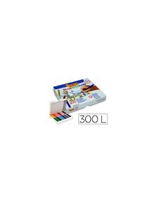 Lapices cera jovi plasticolor caja de 300 unidades 25 colores surtidos