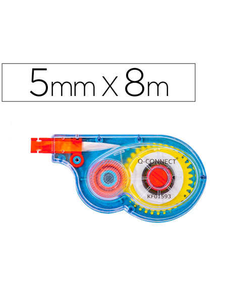 Corrector q-connect cinta blanco 5 mm x 8 mt