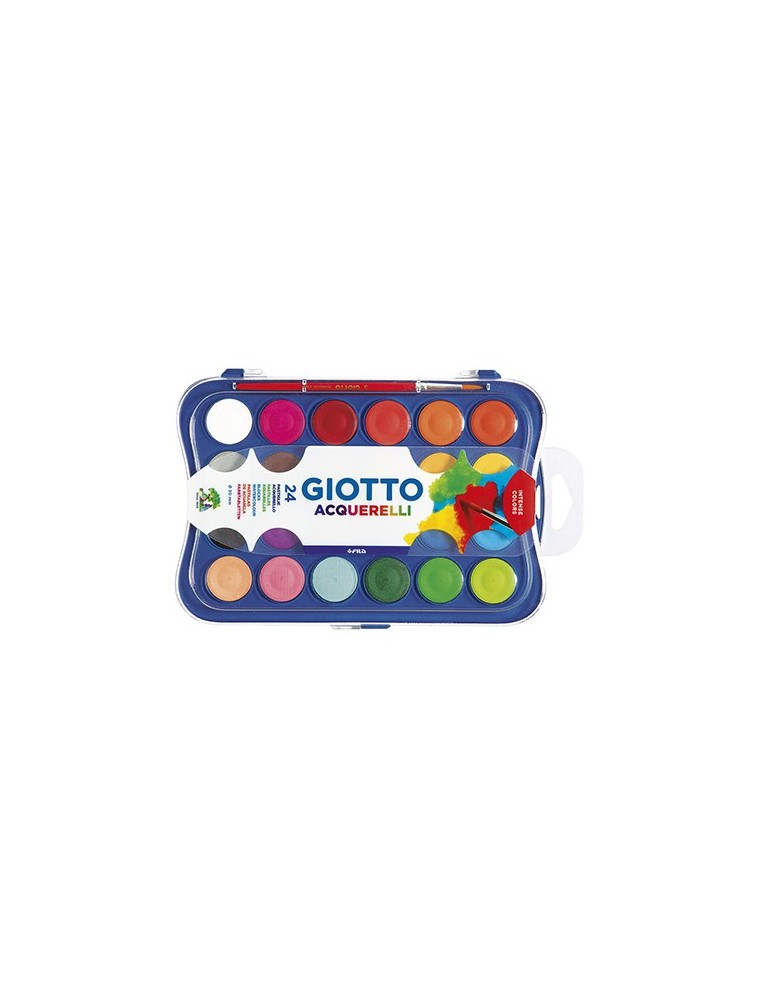 Acuarela giotto 24 colores estuche de plastico