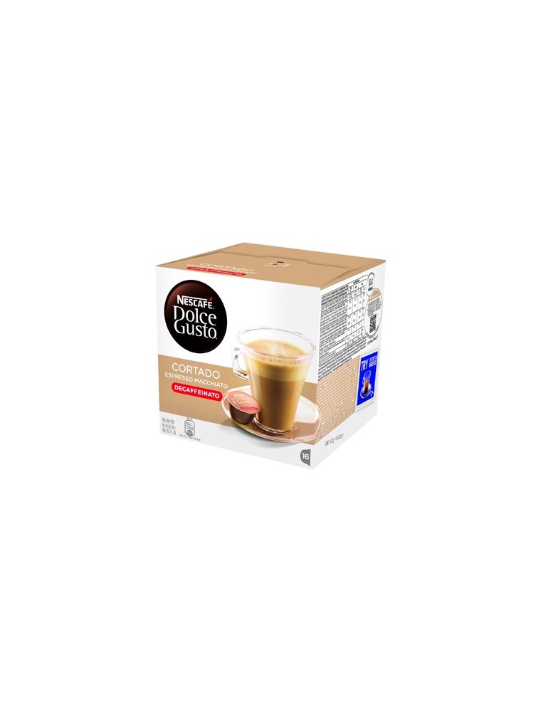 Cafe dolce gusto cortado descafeinado caja monodosis de 16 unidades