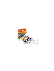 Lapices cera plastidecor school pack de 352 unidades colores surtidos 16 x color