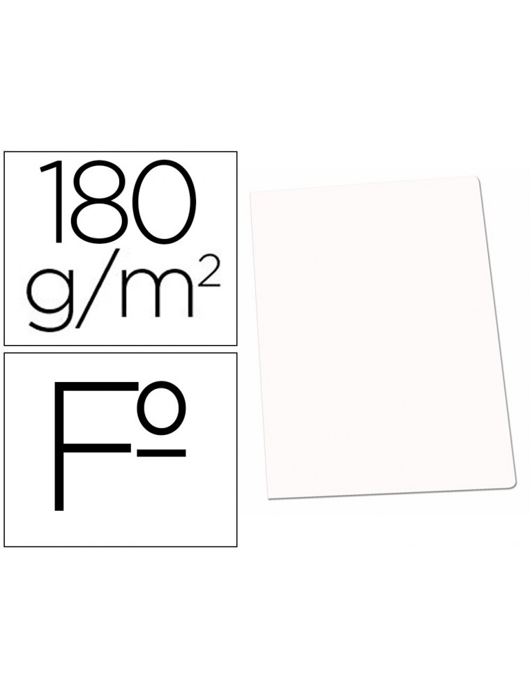 Subcarpeta cartulina gio folio blanca 180 gm2