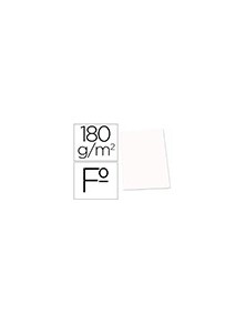 Subcarpeta cartulina gio folio blanca 180 gm2