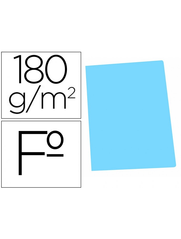 Subcarpeta cartulina gio folio celeste pastel 180 gm2