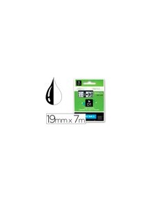 Cinta dymo negro transparente 19mm x 7 mt d1