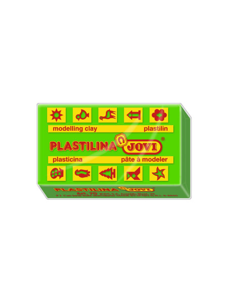 JOVI PLASTILINA SCHOOL CAJA 30 PASTILLAS 50GR VERDE CLARO