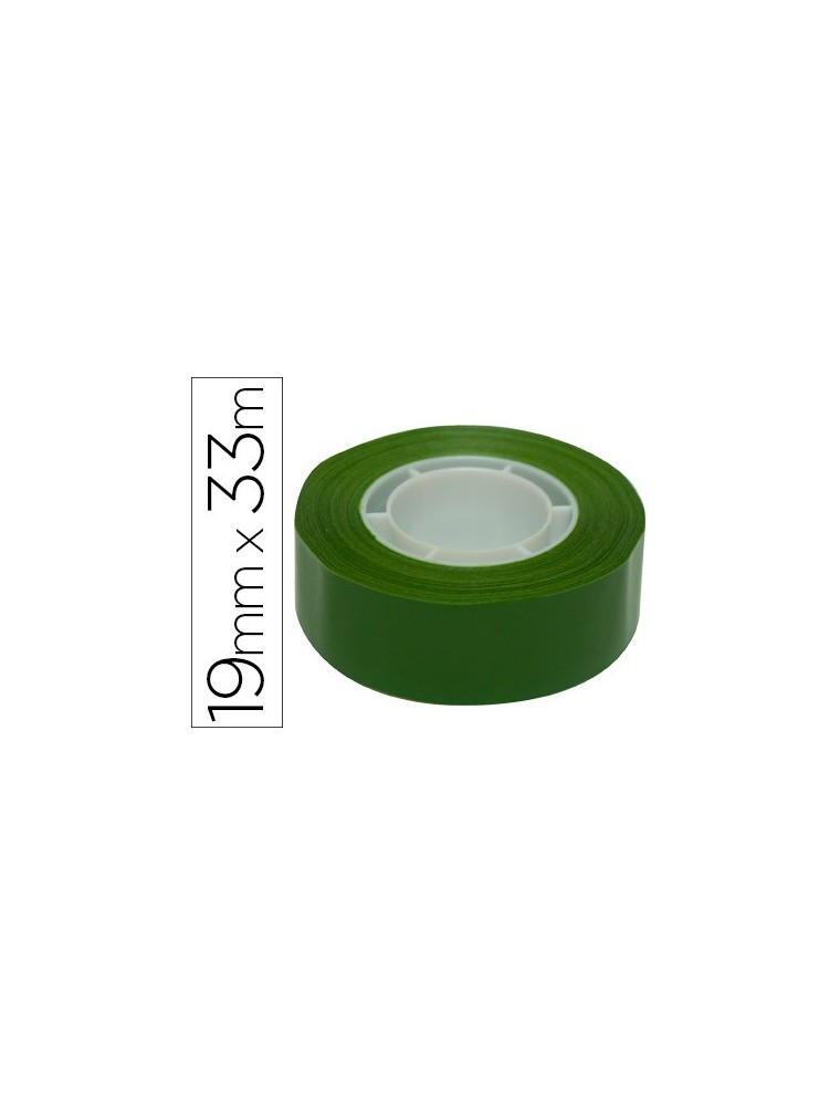 Cinta adhesiva apli 33 mt x 19 mm color verde